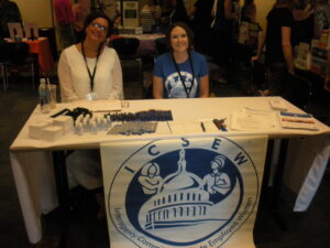 Health and Wellness Fair 2016: ICSEW table with Anne and Karin