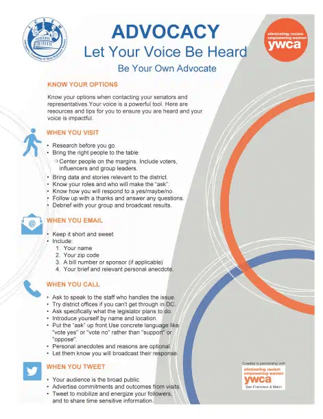 Advocacy flyer screenshot